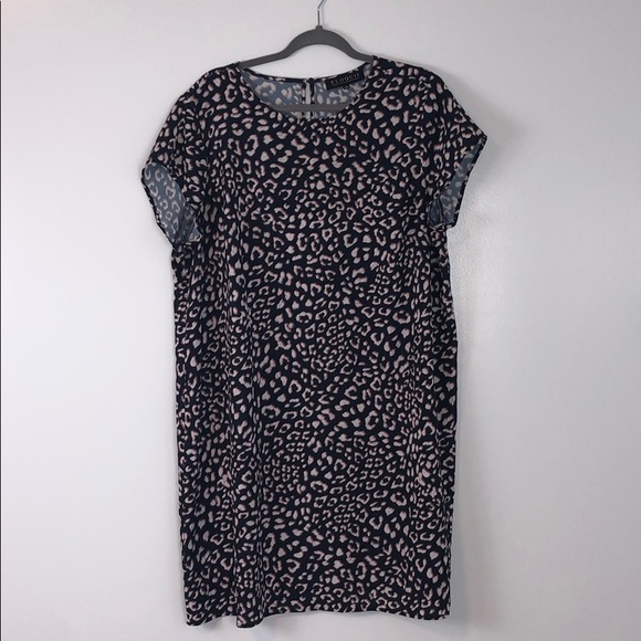 Eloquii Dresses & Skirts - ELOQUII Navy Animal Print Shift Dress